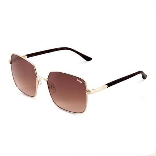 SINNER Unisex Madiki Shiny Gold Metal-Farbverlauf Braun Sonnenbrille, Mehrfarbig (Mehrfarbig) von SINNER