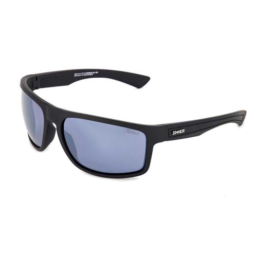 Sinner Unisex Steelhead Ii-Matte Black-Sintrast Watersports Sonnenbrille, Mehrfarbig (Mehrfarbig) von SINNER