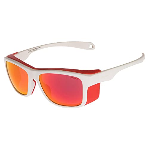 SINNER Unisex Whitepass Ii-Matte White/Red-Sintrast Snow Sonnenbrille, Mehrfarbig (Mehrfarbig) von SINNER