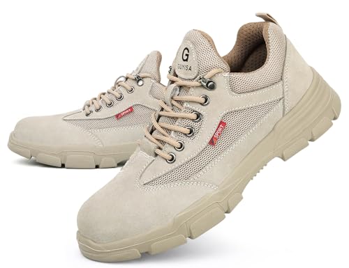 SINOES Safety JM2055 Arbeitsschuhe Damen S1P - Mit Stahlkappe & Memory Foam Einlage Beige 37 EU von SINOES