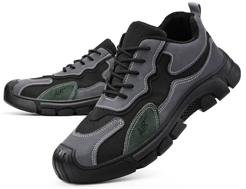 SINOES Safety JM3083 Stahlkappen-Arbeitsschuhe S3 - rutschfeste Sohle für Mechaniker Grau 42 EU von SINOES