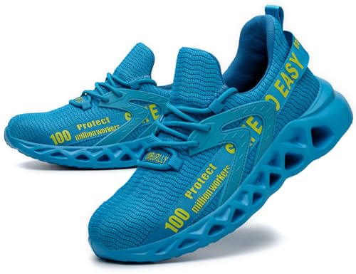 SINOES Safety JM311 Stahlkappenschuhe für Lagerarbeiter - EN ISO 20345:2022, Ölbeständig Blau 41 EU von SINOES