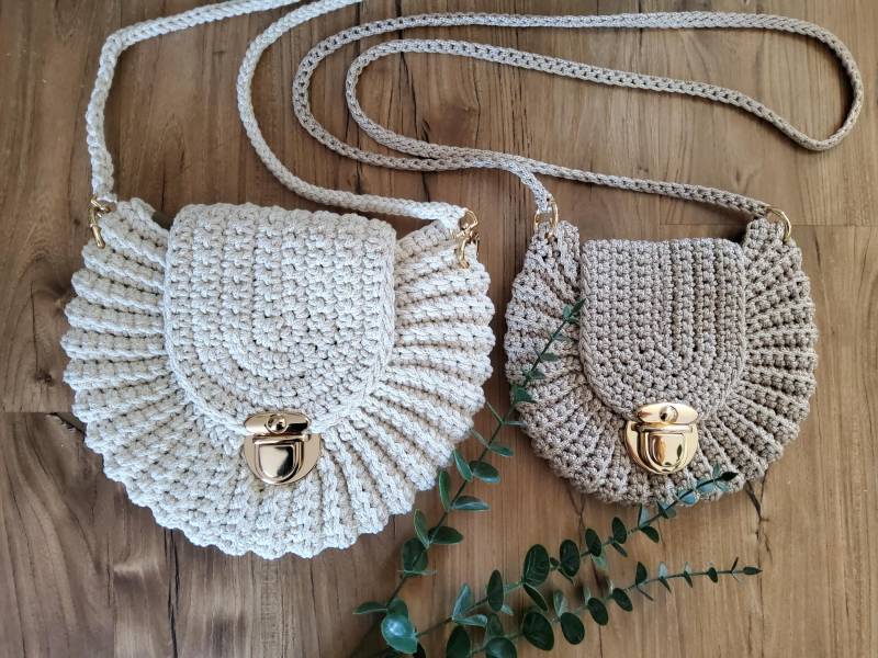 Handtasche | Umhängetasche Gehäkelt Cross Body Bag Sommertasche Häkeltasche Boho Handtasche | Umhängetasche Gehäkelt Cross Body Bag Sommertasche Häkeltasche Boho von SINOHandmade