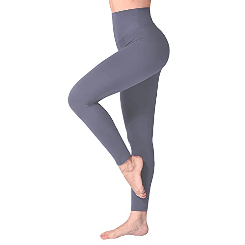 SINOPHANT Leggings Damen High Waist - Blickdicht Leggins mit Bauchkontrolle für Sport Yoga Gym(1 Grau,XXL) von SINOPHANT