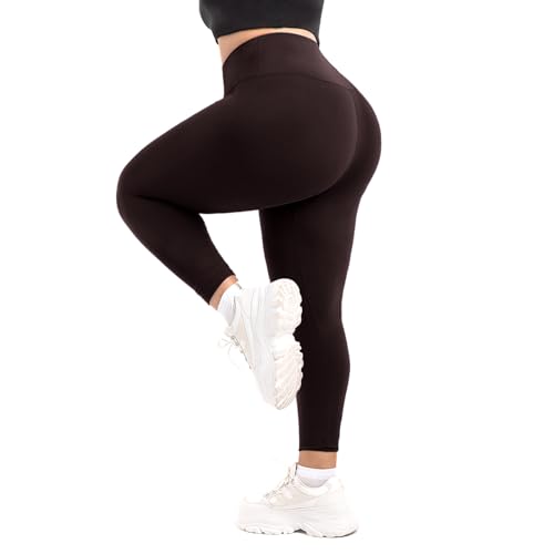 SINOPHANT Leggings Damen High Waist Große Größen, Sport Leggings Damen für Gym Outdoor 3XL von SINOPHANT