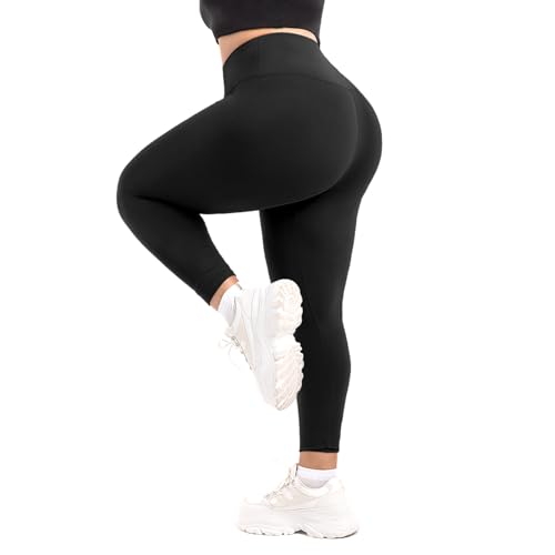 SINOPHANT Leggings Damen High Waist Große Größen, Sport Leggings Damen für Gym Outdoor 4XL von SINOPHANT