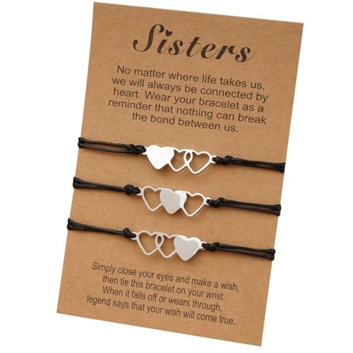 SIOPPKIK Freundschaftsarmband Wunscharmbänder Set Beste Freundin Armbänder Distanz Armbänder Geschenke für Frauen Mädchen von SIOPPKIK