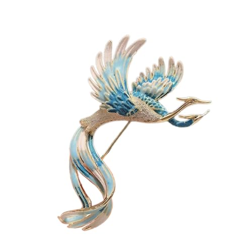 Chinesische Phönix-Brosche für Frauen, exquisite Vintage-Emaille-Boutonniere, elegante Mantel- und Anzug-Anhänger-Halskette Chinesische Phönix-Brosche für Frauen, exquisite Vintage-Emaille-Boutonniere, elegante Mantel- und Anzug-Anhänger-Halskette von SIORTIO