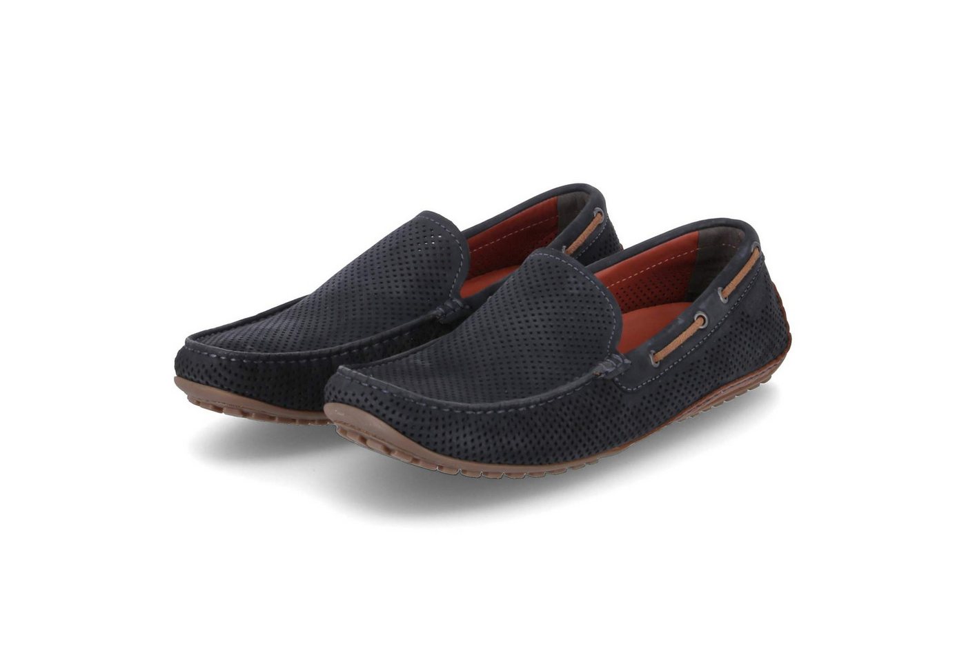 SIOUX Sioux 39612 Herren Rauleder blau Slipper von SIOUX