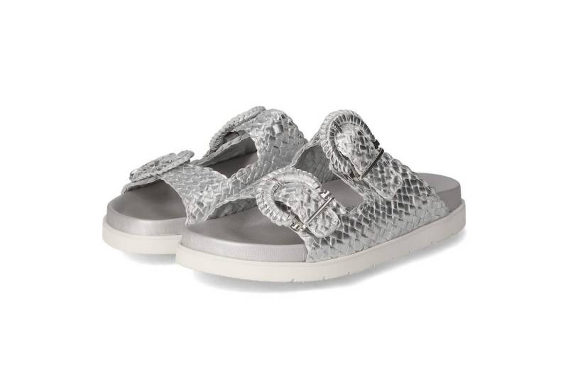 SIOUX Sioux 41114 Damen Glattleder silber Pantolette von SIOUX