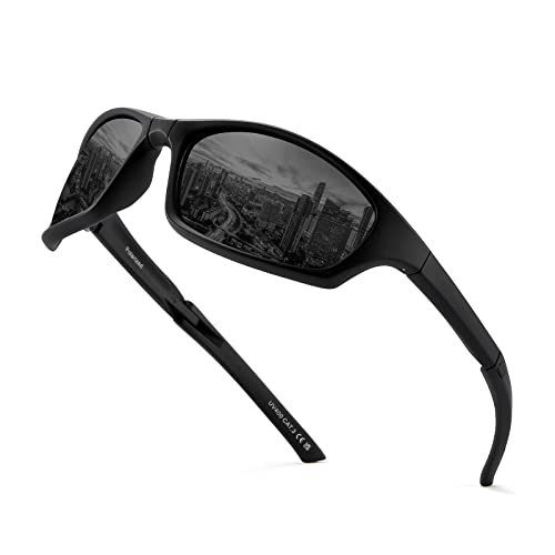 SIPHEW Faltbare Sonnenbrille Polarisierte Folding Sportbrille für Herren Damen, Sport Brille mit UV400 Schutz für MTB Rennrad Fahrrad von SIPHEW