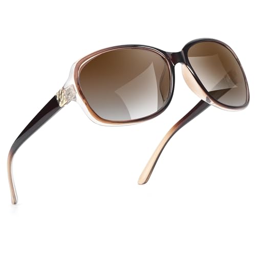 SIPHEW Sonnenbrille Damen Polarisiert Klassische Mode Stil Damen Sonnenbrille UV400 Schutz für Frauen von SIPHEW