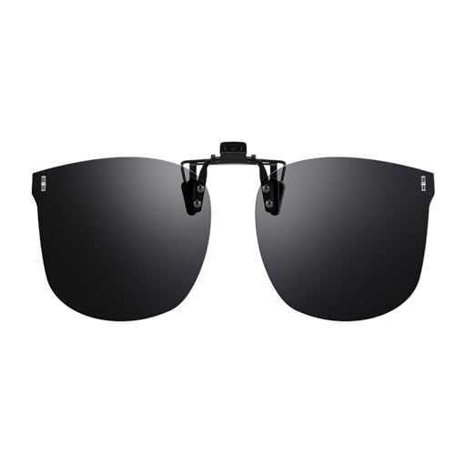 SIPHEW Polarisiert Clip on Sonnenbrille für Brillenträger Damen Herren, Hebelbrille Überbrille Clip on Normale Brille,Sonnenbrille zum Aufstecken UV400 Schutz von SIPHEW