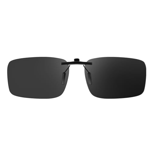 SIPHEW Polarisiert Clip on Sonnenbrille für Brillenträger Damen Herren, Überbrille Clip on Normale Brille, Sonnenbrille zum Aufstecken UV400 Schutz von SIPHEW