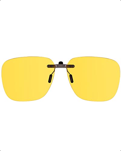 SIPHEW Polarisiert Clip on Sonnenbrille für Brillenträger Damen Herren, Überbrille Clip on Normale Brille UV400 Schutz von SIPHEW