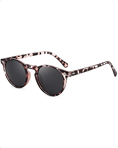 SIPHEW Polarisiert Sonnenbrille Herren Retro Rund Gläser Brille UV-Schutz von SIPHEW