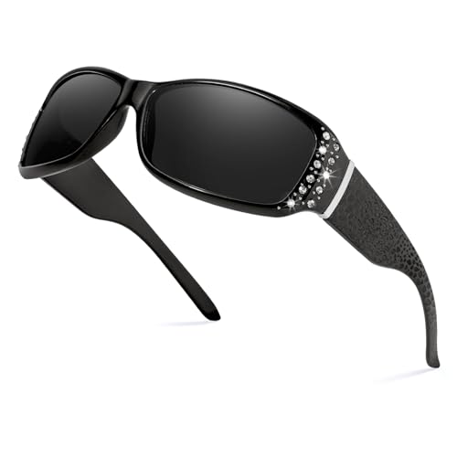SIPHEW Sonnenbrille Damen Polarisiert Modischer Umwickeln Polarisierte Sonnenbrillen für Frauen UV400 Schutz von SIPHEW