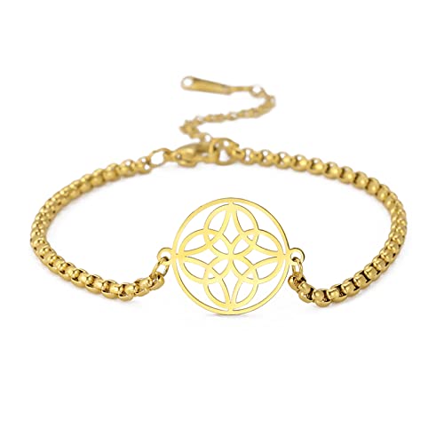 SIPURIS Infinity Dara Keltischer Knoten Halskette für Frauen Männer Keltische Hexen Knoten Anhänger Halskette Kette für Männer Edelstahl Irischer Talisman Pagan Wicca Schmuck Geburtstagsgeschenk von SIPURIS