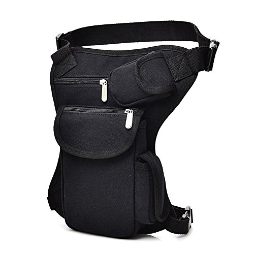 Gürteltasche Damen Herren Outdoor Hüfttasche mit Multi Pocket Bauchbeutel Verstellbar Gürtel Bananentasche Stylisch Multifunktional Beinbeutel für Joggen Laufen Reise Wanderung von SIQITECH