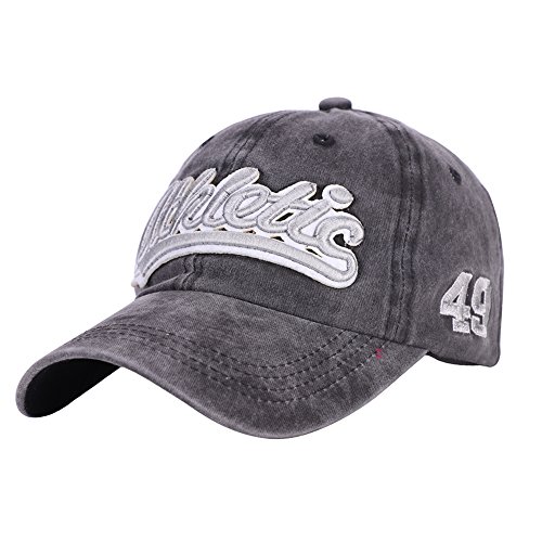 SIQITECH Baseballkappe Damen Herren Unisex Baseballkappe Baumwolle Baseballkappe Verstellbar Sonnenschutz Kappe Outdoor Vintage Baseballmütze Atmungsaktiv Baseballkappe für Sport Wandern von SIQITECH