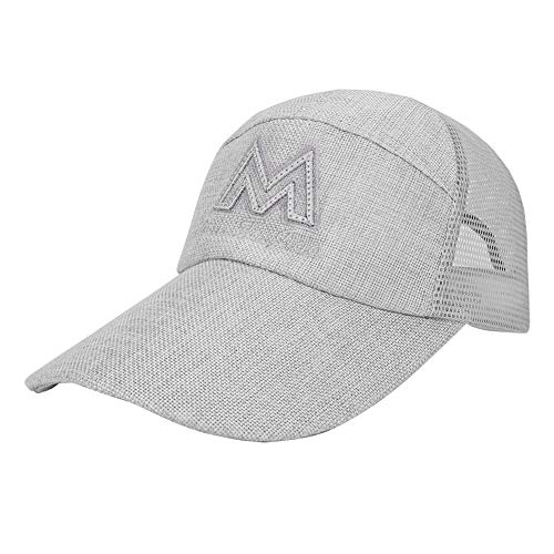 SIQITECH Baseballkappe Mesh Atmungsaktiv Baseballmütze UV Schutz Sonnenkappe Unisex Retro Sportkappe Klettverschluss Verstellbar Sonnenhut Bestickte Baseball Cap Freizeit Tennis Golf Reise von SIQITECH