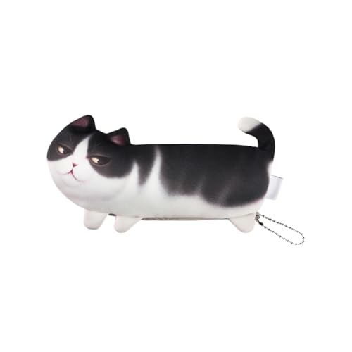 SIQITECH Federtasche Niedlich Katze Bleistift Beutel Reißverschluss Federmäppchen Multifunktional Bleistifttasche Jungen Mädchen Kosmetiktasche Geldtasche Tragbar Federmäppchen für Büro Schule von SIQITECH