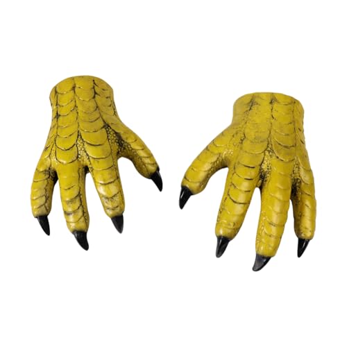 SIQITECH Halloween Tierhandschuhe Adler Pfotenhandschuhe mit Langen Nägeln Kostüm Handschuhe Realistische Klauenhandschuhe Gruselig Kostümhandschuhe für Halloween Cosplay Karneval von SIQITECH
