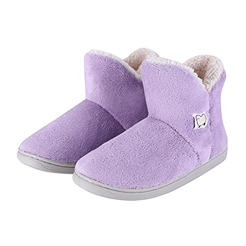 SIQITECH Hausschuhe Damen Herren Hohe Stiefel Winter Pantoffeln Warme Futter Hausstiefel Plüsch Hüttenschuhe Gemütliche Winterhausschuhe Rutschfest Stiefel Dicke Hausschuhe für Zuhause von SIQITECH