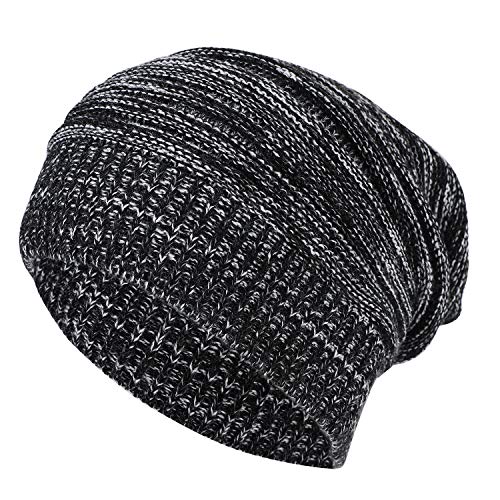 SIQITECH Strickmütze Winter Unisex Wintermütze Plissiert Wollmütze Warm Winterhut Elastisch Sportmütze Winddicht Thermo Beanie Hut Innenfutter Strickmütze Streetwear Gestrickt Mütze für Outdoor Sport von SIQITECH