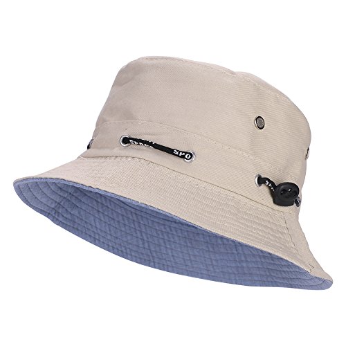 Fischerhut Unisex Buckethut uv shutz Sonnenhut Faltbar Strandhut Baumwolle Freizeithut Herren Sommerhut Breit Krempe Outdoorhut Damen Schlapphut Anglerhut für Wandern Camping Reisen Angeln von SIQITECHUK