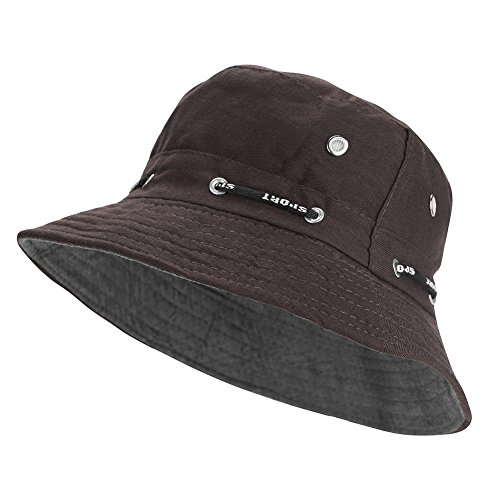 Fischerhut Unisex Buckethut uv shutz Sonnenhut Faltbar Strandhut Baumwolle Freizeithut Herren Sommerhut Breit Krempe Outdoorhut Damen Schlapphut Anglerhut für Wandern Camping Reisen Angeln von SIQITECHUK