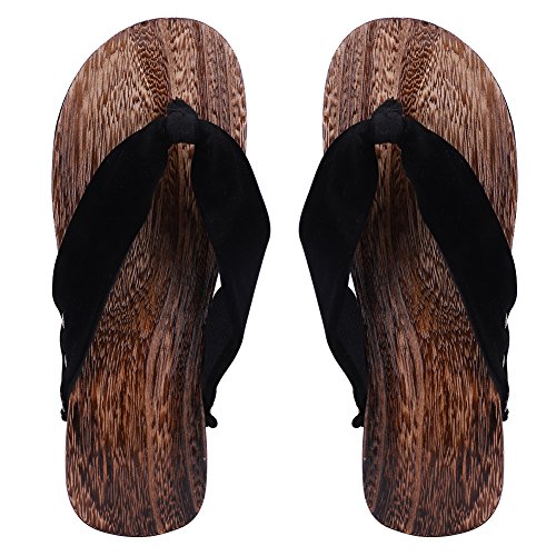 Geta Sandalen für Herren, japanische Holz-Sandalen, Kimono, Flip-Flops, japanische traditionelle Hausschuhe, Sommerschuhe, Flip-Flops, Sandalen, elegante Slide-Sandalen, flacher Absatz, Kimono, Geta von SIQITECHUK