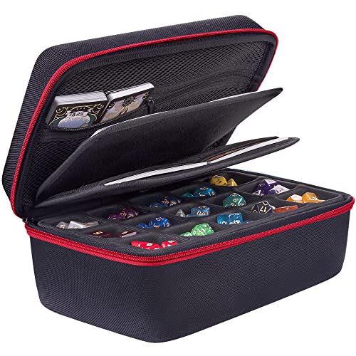 SIQUK Würfeletui kompatibel mit DND Würfel Set, Tischspiele Würfel Fall und Würfel Rollen Tablett Würfeltablett Würfelschale RPG Fall Veranstalter DND Organizer, Rot SIQUK Würfeletui kompatibel mit DND Würfel Set, Tischspiele Würfel Fall und Würfel Rollen Tablett Würfeltablett Würfelschale RPG Fall Veranstalter DND Organizer, Rot von SIQUK