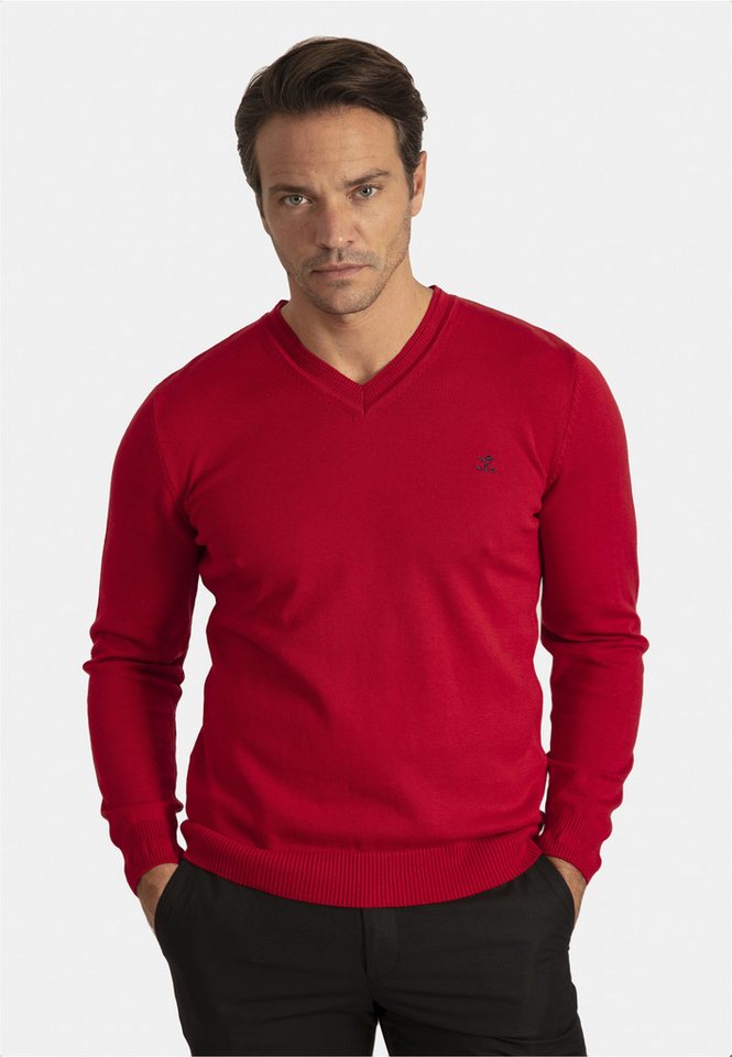 SIR RAYMOND TAILOR Strickpullover Los Angeles (1-tlg) mit klassischem V-Ausschnitt von SIR RAYMOND TAILOR