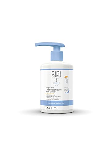 SIRIDERMA Baby- und Kinderwaschlotion Haut & Haar | Basische Reinigung | Bei empfindlicher, trockener Baby- und Kinderhaut (300ml) von SIRIDERMA