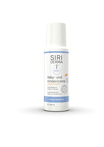 SIRIDERMA Basische Baby- und Kindercreme | Ohne Duftstoffe | Hautpflege bei sensibler, trockener und schuppender Haut | Auch bei Babyakne (150ml) von SIRIDERMA