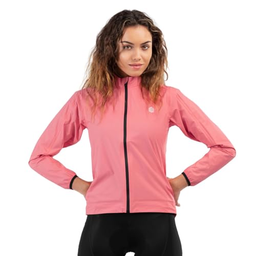 SIROKO - Fahrrad-Regenjacke für Damen J2 Fauniera - XS - Koralle von SIROKO