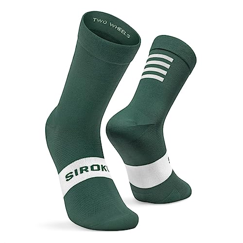 SIROKO - Fahrradsocken S1 Green Alpe d'Huez - XS-S - Armeegrün von SIROKO