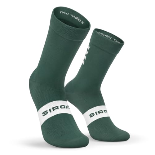 SIROKO - Fahrradsocken S1 Green Alpe d'Huez - XS-S - Armeegrün von SIROKO