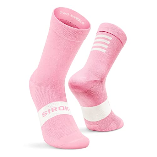 SIROKO - Fahrradsocken S1 Pink Agnello - M-L - Bubblegum Pink von SIROKO