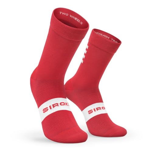 SIROKO - Fahrradsocken S1 Red Flamme Rouge - XS-S - Rot von SIROKO