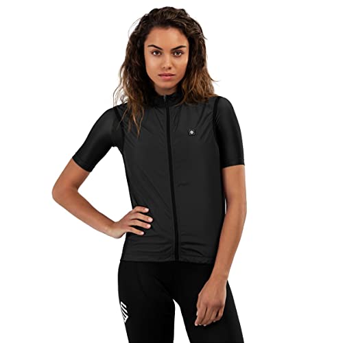 SIROKO - Fahrradweste Windstopper für Damen V1-W Blaast - XL - Schwarz von SIROKO