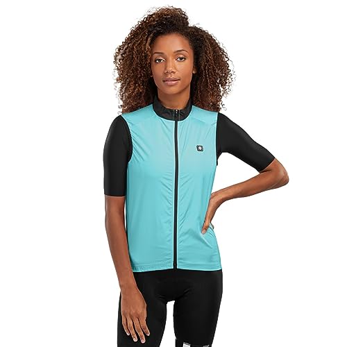 SIROKO - Fahrradweste Windstopper für Damen V1-W Frost - M - Cyan von SIROKO