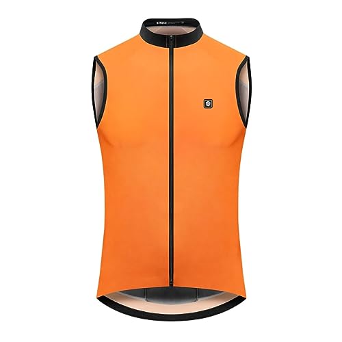 SIROKO - Fahrradweste Windstopper für Damen V1-W Season - S - Leuchtendes Orange von SIROKO