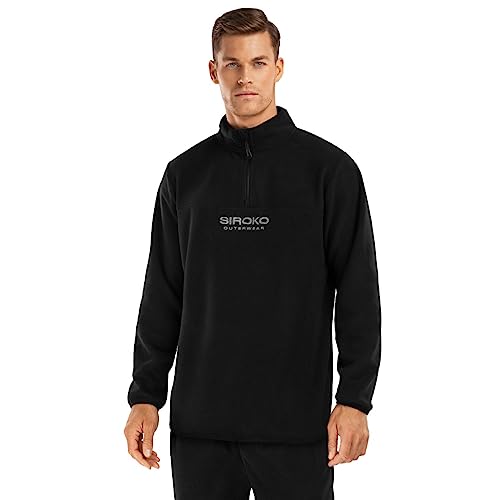 SIROKO - Fleece Half Zip Shadow - XL - Schwarz von SIROKO