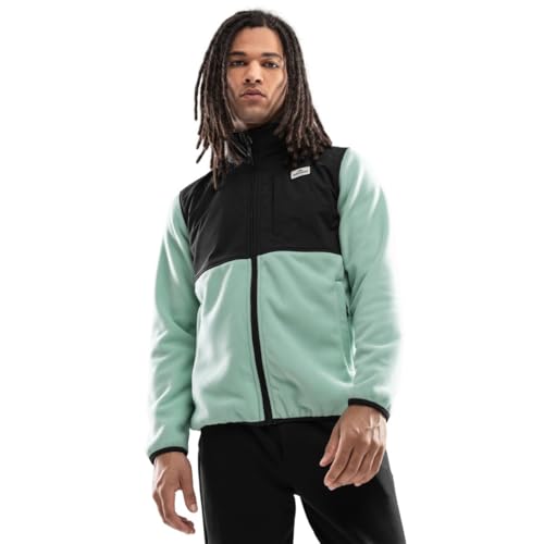 SIROKO - Fleecejacke mit Frontreißverschluss - Ripstop-Panel Stoos - L - Grün/Schwarz von SIROKO