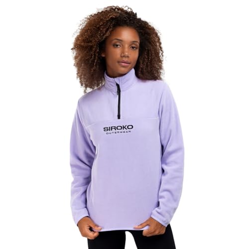 SIROKO - Fleecepullover mit Halb-Reißverschluss für Damen Aurora-W - XL - Lavendel von SIROKO