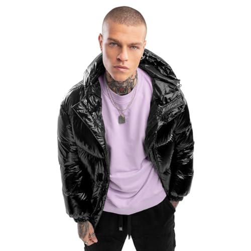 SIROKO - Glänzende Pufferjacke Barent - XXL - Schwarz von SIROKO