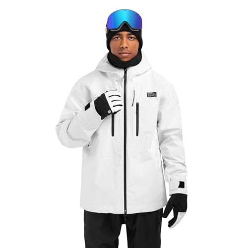 SIROKO - Hardshell Jacke für Schnee W5 Megeve - M - Weiß von SIROKO