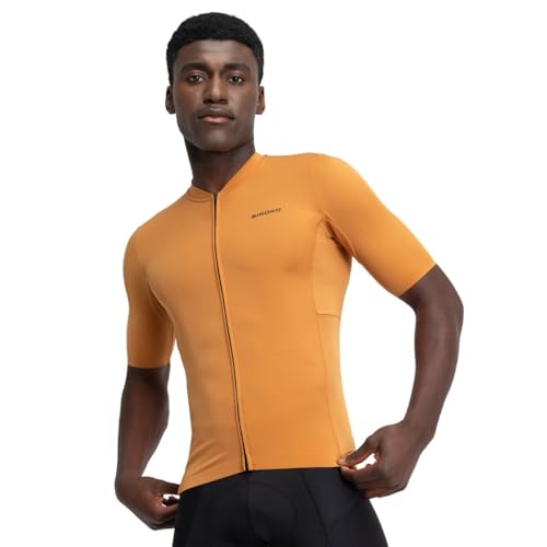 SIROKO - Kurzärmeliges Radtrikot aus Recyclingmaterialien M6R Apricot - XL - Orange von SIROKO